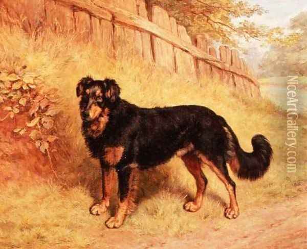 Border Collie, 1894 Oil Painting - Frank Paton