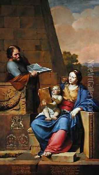 Rest on the Flight into Egypt Oil Painting - Pierre Letellier