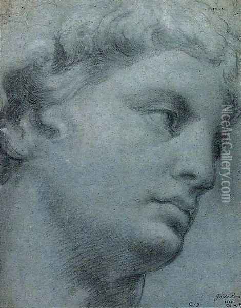 A study of a head after the antique Oil Painting - Guido Reni