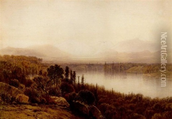 The Adirondacks From Near Lake Placid Oil Painting - Samuel Colman