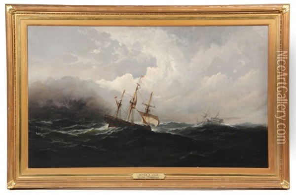 After The Gale Oil Painting - James Hamilton