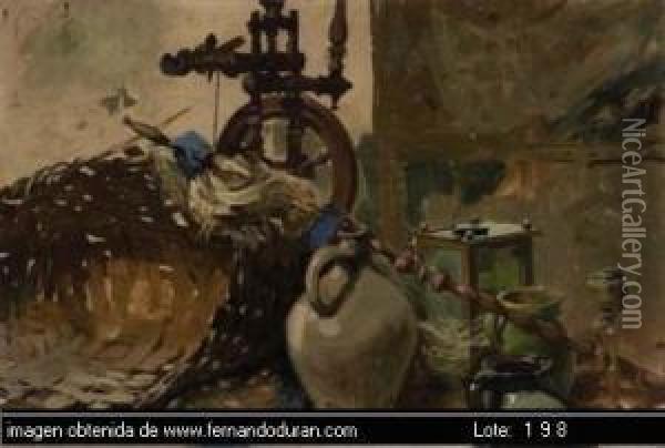 Sem Titulo Oil Painting - Ricardo Arredondo Y Calmache