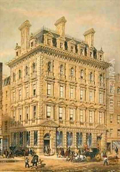 National Discount Company Offices Cornhill Oil Painting - Day & Son