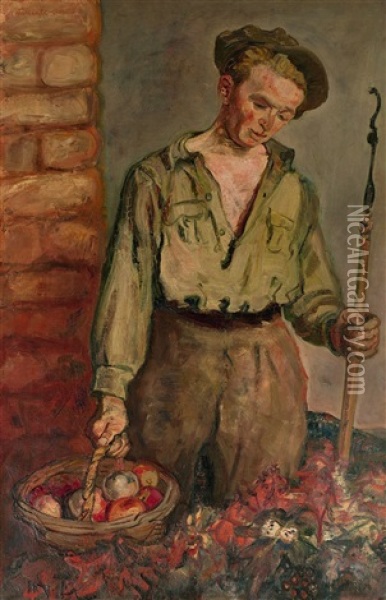 Le Jardinier Oil Painting - Abraham Mintchine