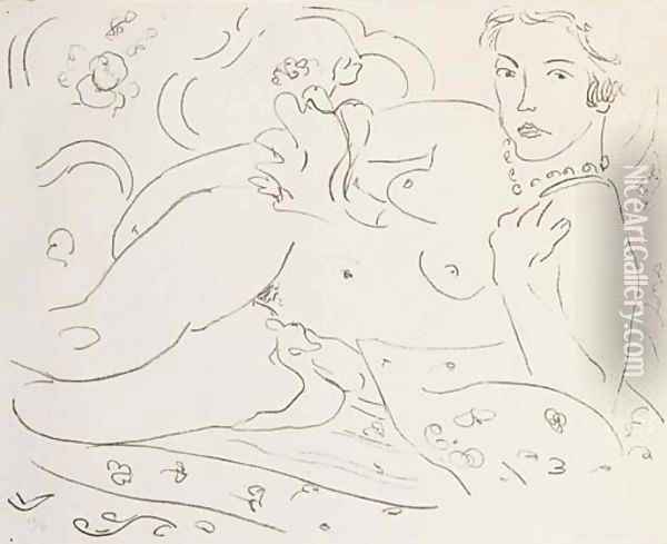 Nu, Main gauche pres de l'e paule Oil Painting - Henri Matisse