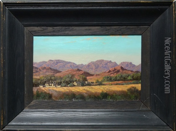 Sunset On The Mountains Oil Painting - Tinus de Jongh