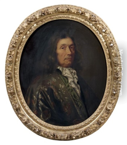 Portrait Presume De Pierre-louis Dincourt D'hangard Oil Painting - Claude Lefebvre