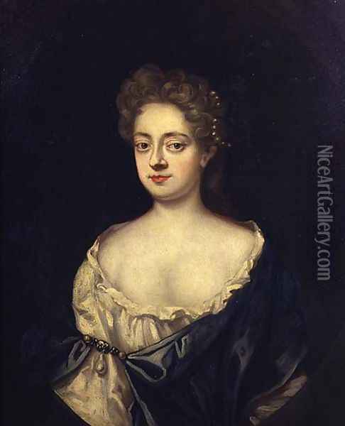 Portrait of Mary sister of Sir Robert Walpole 1676-1745 wife of Sir C Turner Oil Painting - Charles Jervas