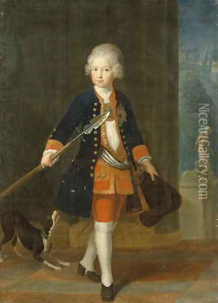 The Crown Prince Frederick II in his Corps de Cadets Oil Painting - Antoine Pesne