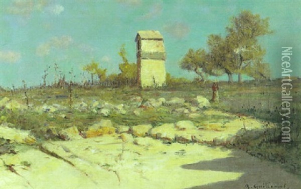 Paysage De Dordogne Oil Painting - Jean Baptiste Antoine Guillemet