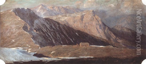 Schneeberg Oil Painting - Gustav Jahn