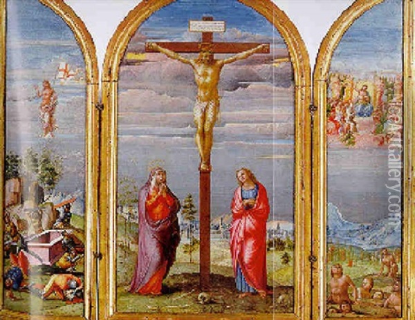 The Crucifixion Oil Painting - Francesco Granacci