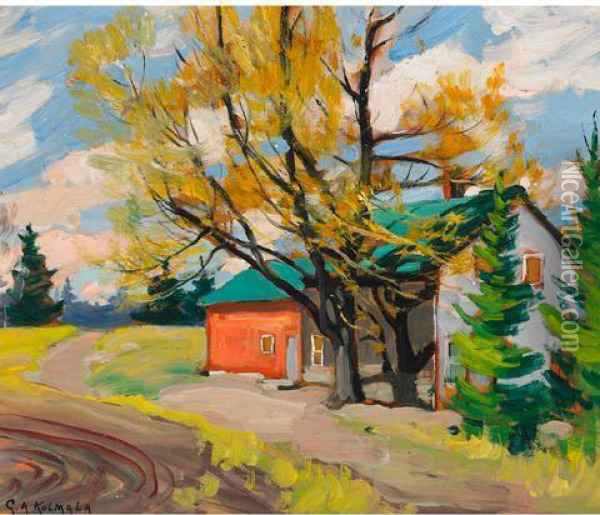 Farmhouse Near Toronto Oil Painting - George Arthur Kulmala