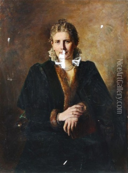 Bildnis Einer Dame Oil Painting - Elisabeth Strempel