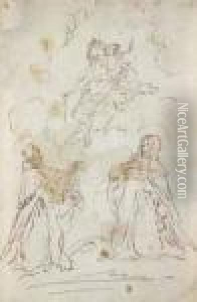 Apparizione Della Vergine Oil Painting - Gaspare Diziani