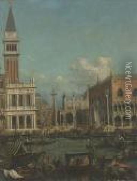 The Molo, Venice Oil Painting - (Giovanni Antonio Canal) Canaletto