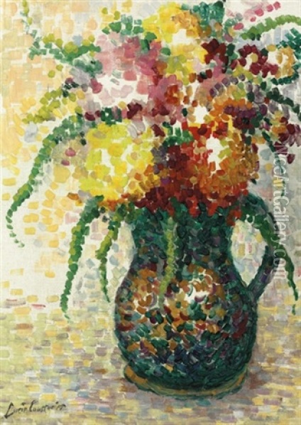 Fleurs Dans Un Pichet Oil Painting - Lucie Cousturier