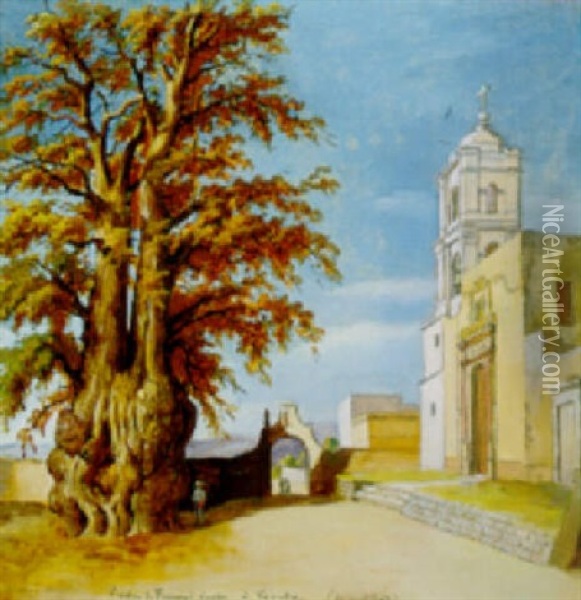 L'arbre De Fernand Cortez, A Tacuba (la Nuit Triste) Oil Painting - Jean Baptiste Louis (Baron Gros) Gros