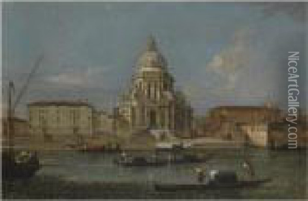 Venice, A View Of The Church Of Santa Maria Della Salute Oil Painting - Francesco Guardi