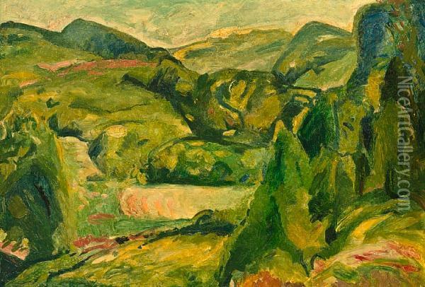 Fauve Landscape Oil Painting - Alfred Henry Maurer