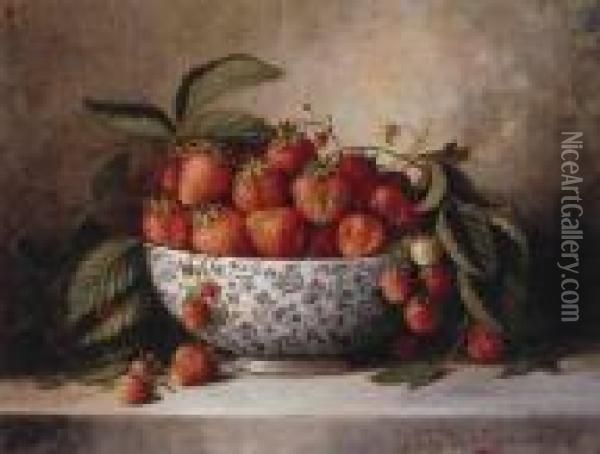 Strawberries Oil Painting - Richard Goodwin