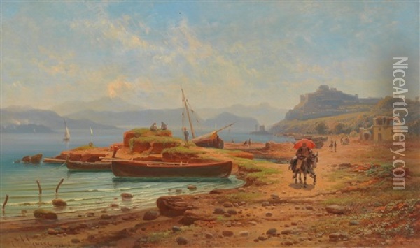 Baiae Near Naples Oil Painting - Karl Haase