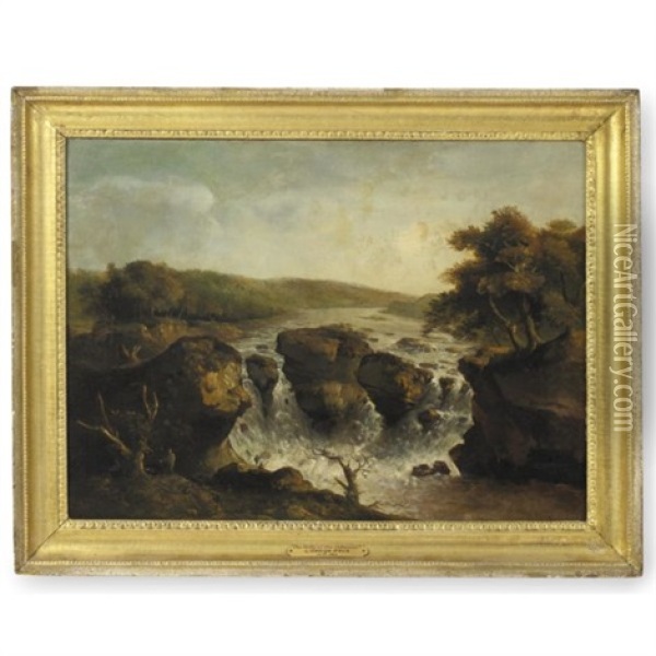 The Falls On The Potomac Oil Painting - George Beck