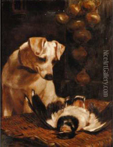 His Catch Oil Painting - William Osborne