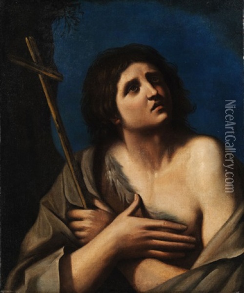 Bildnis Des Heiligen Johannes Baptist Oil Painting -  Guercino