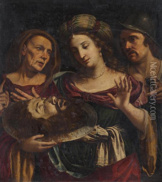 Salome With The Head Of The Baptist Oil Painting - Biagio Manzoni