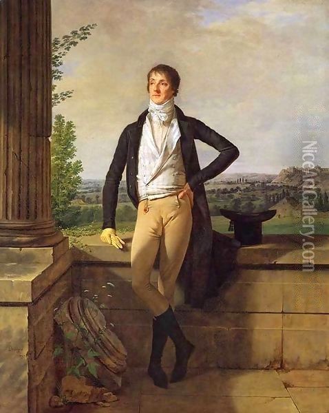 Barthelemy Charles, Comte de Dreux-Nancre Oil Painting - Martin Drolling
