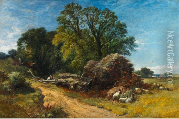 A Sketch From Nature Painted On The Spot Oil Painting - Henry John Boddington