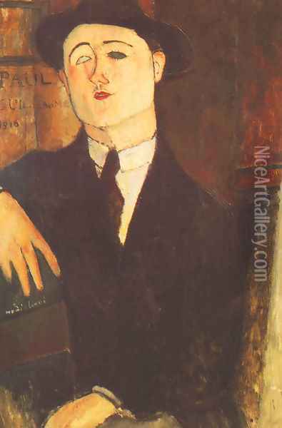 Portrait Of The Art Dealer Paul Guillaume Oil Painting - Amedeo Modigliani