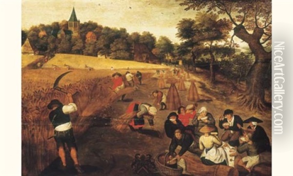 La Moisson Oil Painting - Pieter Brueghel the Younger