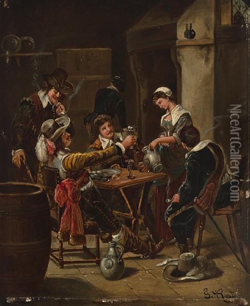 The Life Of A Musketeer Oil Painting - Johann Gottlieb Rost