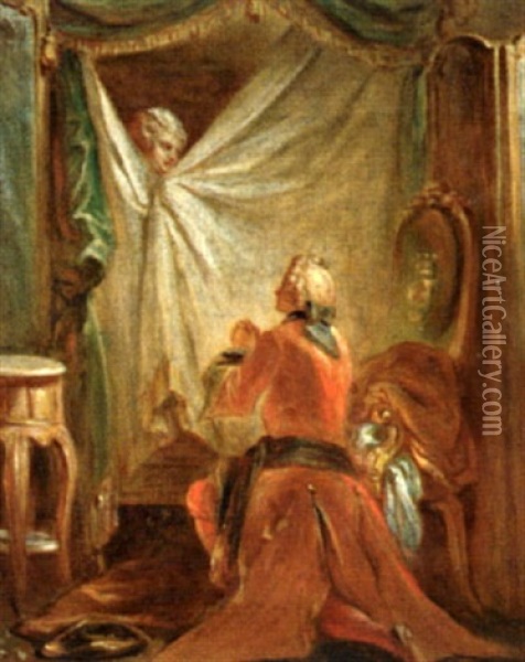 La Supplique Oil Painting - Theophile Evariste Hippolyte Etienne Fragonard