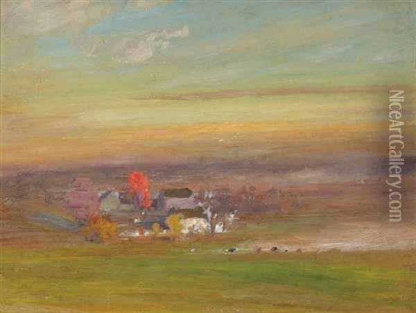 Pennsylvania Farm Oil Painting - Walter Clark