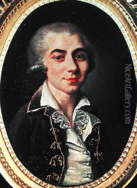 Portrait of Andre Chenier 1762-94 Oil Painting - Francois Thomise