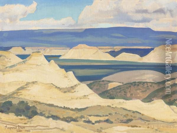 Boulder Valley Oil Painting - Maynard Dixon