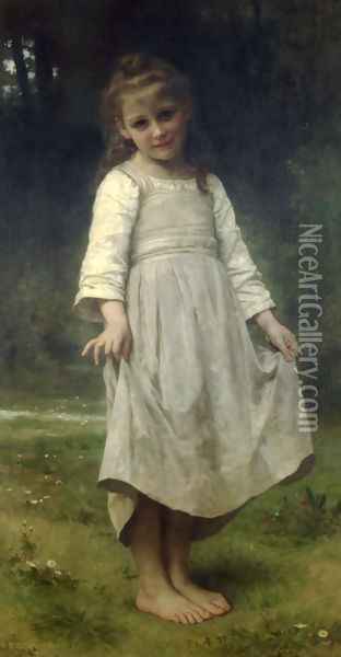 La révérence (The curtsey) Oil Painting - William-Adolphe Bouguereau