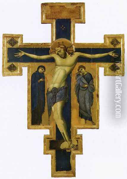 Crucifix (around 1250) Oil Painting - Italian Unknown Masters