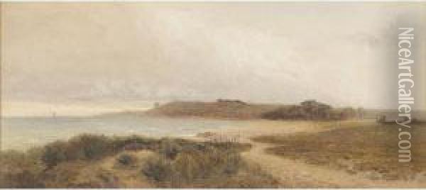 Coastal Scene Oil Painting - Harry T. Hine