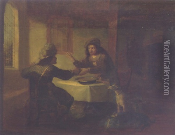 Esau Selling His Birthright Oil Painting -  Rembrandt van Rijn
