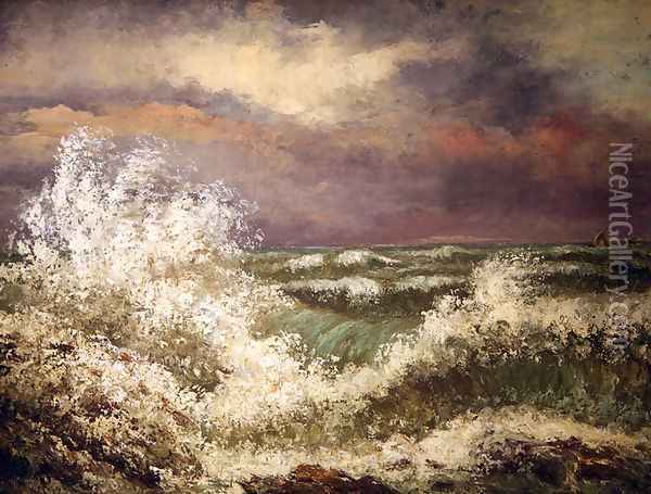The Wave 4 Oil Painting - Gustave Courbet