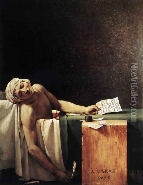 The Death of Marat 1793 Oil Painting - Jacques Louis David