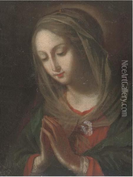 The Virgin At Prayer Oil Painting - Carlo Maratta or Maratti