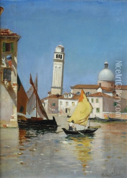 Torcello Oil Painting - Rubens Santoro
