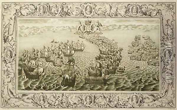 Armada, 1739 6 Oil Painting - John Pine