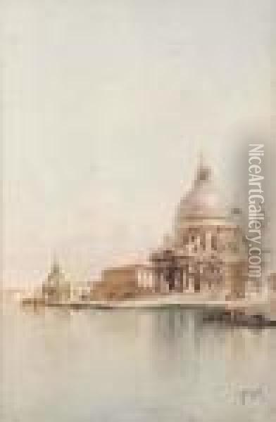Venezia, Verso La Salute Oil Painting - Emanuele Brugnoli