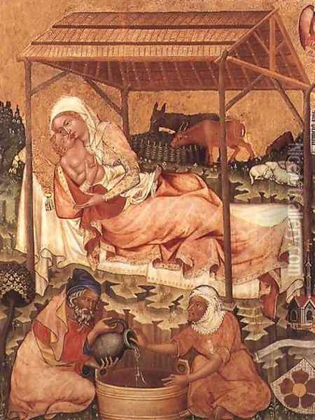 Nativity c. 1350 Oil Painting - Master of Hohenfurth